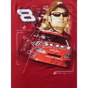 Vintage Y2k Dale Earnhardt Jr Mens 2XL Red T-shirt Winner's Circle #8 NASCAR 90s